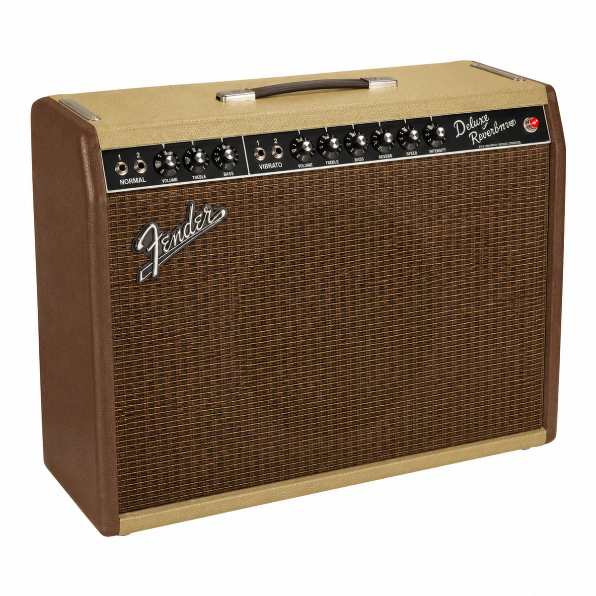 Fender FSR Vintage Reissue Deluxe Reverb Guitar Amplifier 22w 12inch Combo Amp Two Tone Vanilla &amp; Cocoa Bassman - 0217403562