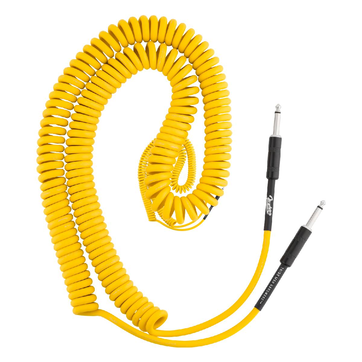 Fender X Third Man Hardware Instrument Cable 9m (30ft) Coiled Cable Lead Yellow - 0990573029