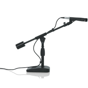 Gator Frameworks GFW-MIC-0822 Telescoping Boom Mic Stand Desktop & Bass Drum