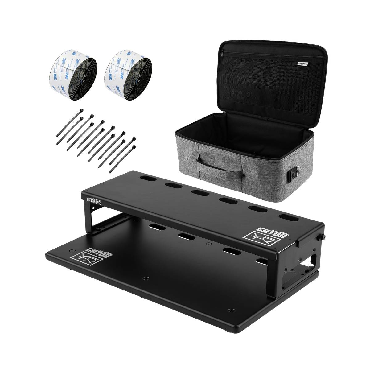 Gator GV-TL1710R1-GB Vertex Travel Lite Pedalboard & Riser 17x10inch w/ Gig Bag