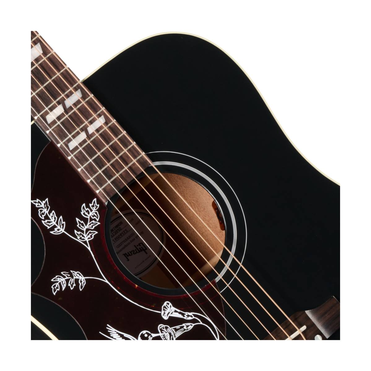 Gibson Hummingbird Special Acoustic Guitar Left Handed Satin Ebony - MCSSHBSPCEBL
