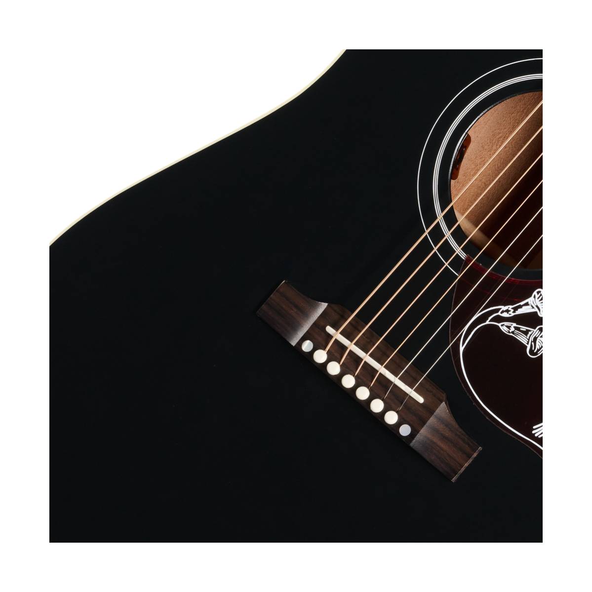 Gibson Hummingbird Special Acoustic Guitar Satin Ebony - MCSSHBSPCEB