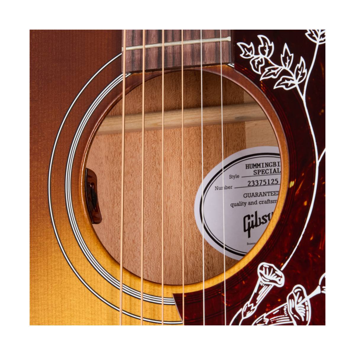 Gibson Hummingbird Special Acoustic Guitar Satin Honey Burst - MCSSHBSPCHB