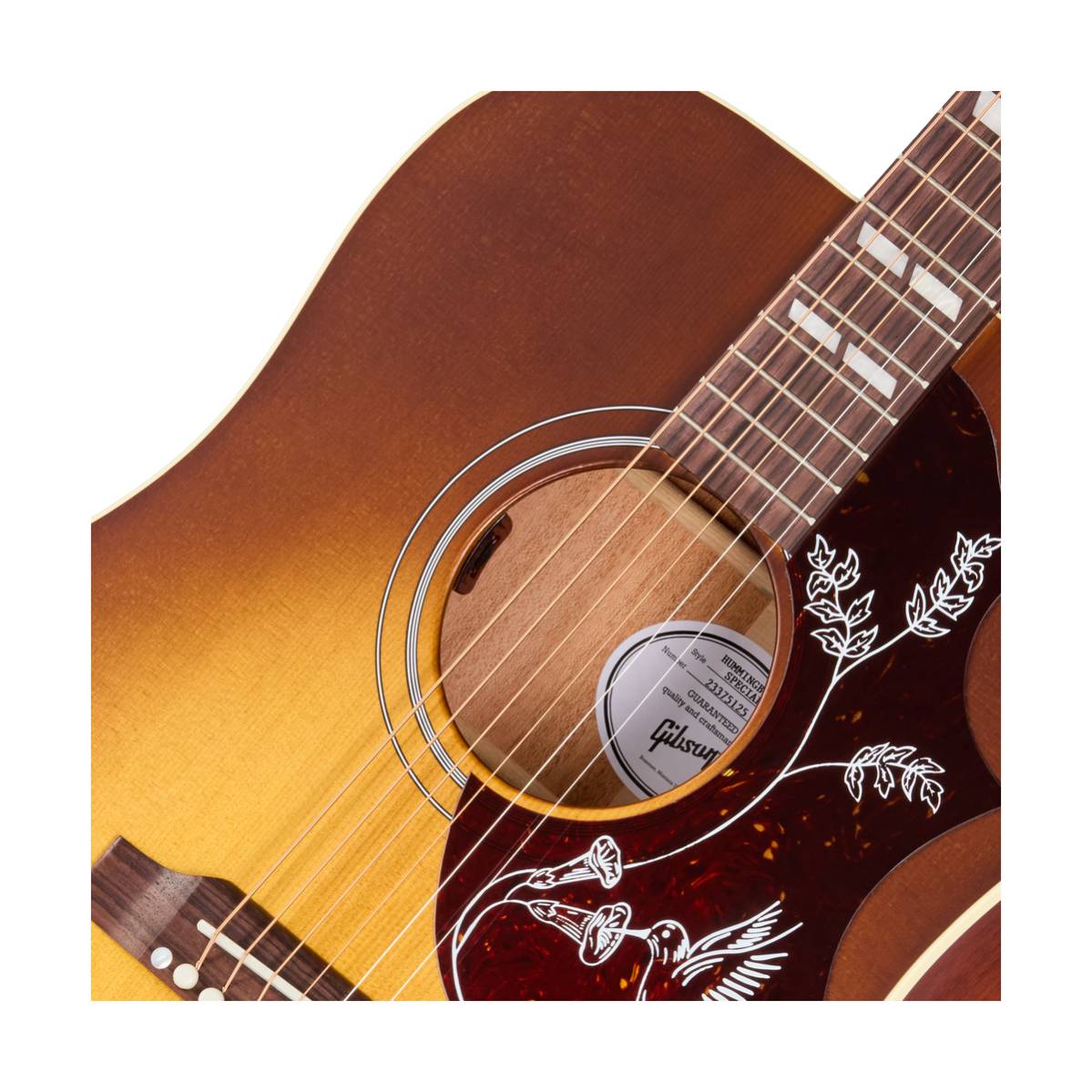 Gibson Hummingbird Special Acoustic Guitar Satin Honey Burst - MCSSHBSPCHB