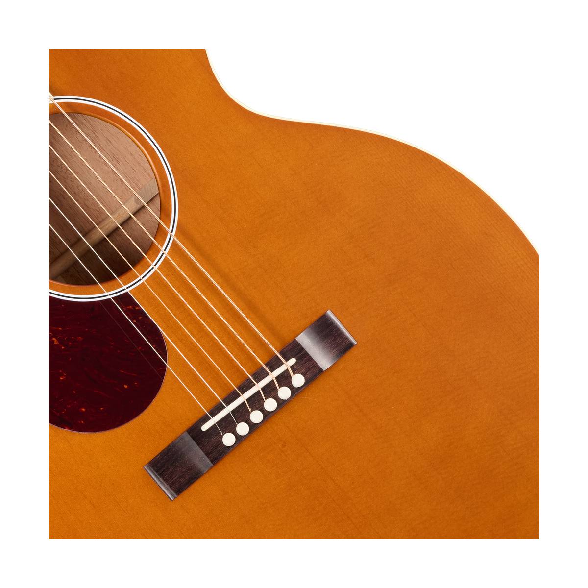Gibson J-185 Century 12 Fret Acoustic Guitar Left Handed Vintage Amber - OCJB8512ANL