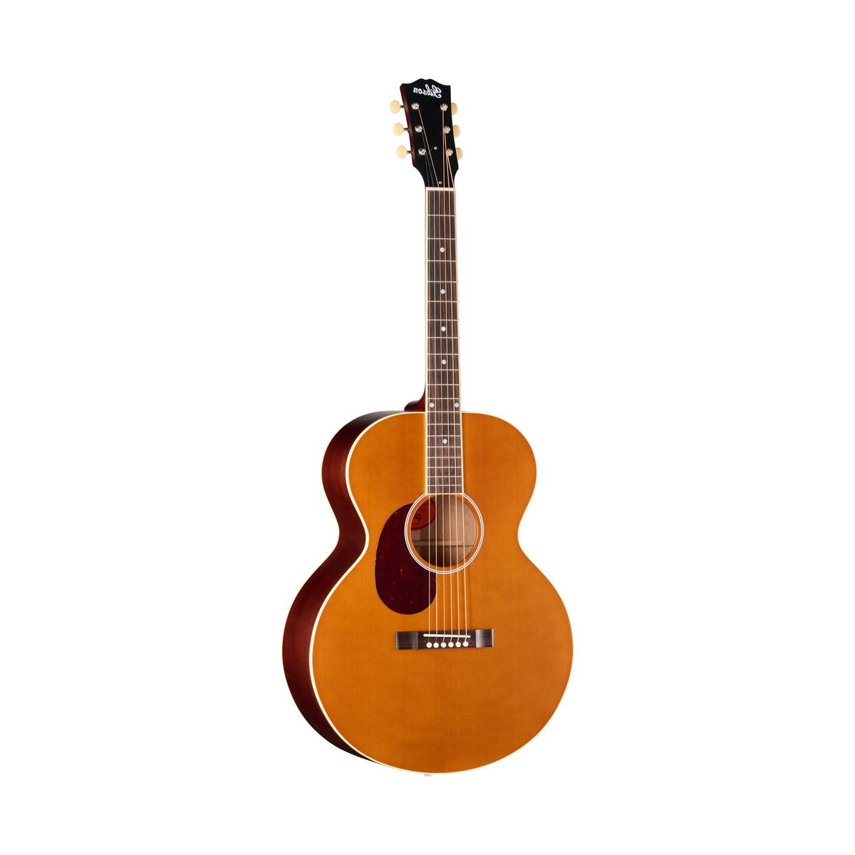 Gibson J-185 Century 12 Fret Acoustic Guitar Left Handed Vintage Amber - OCJB8512ANL