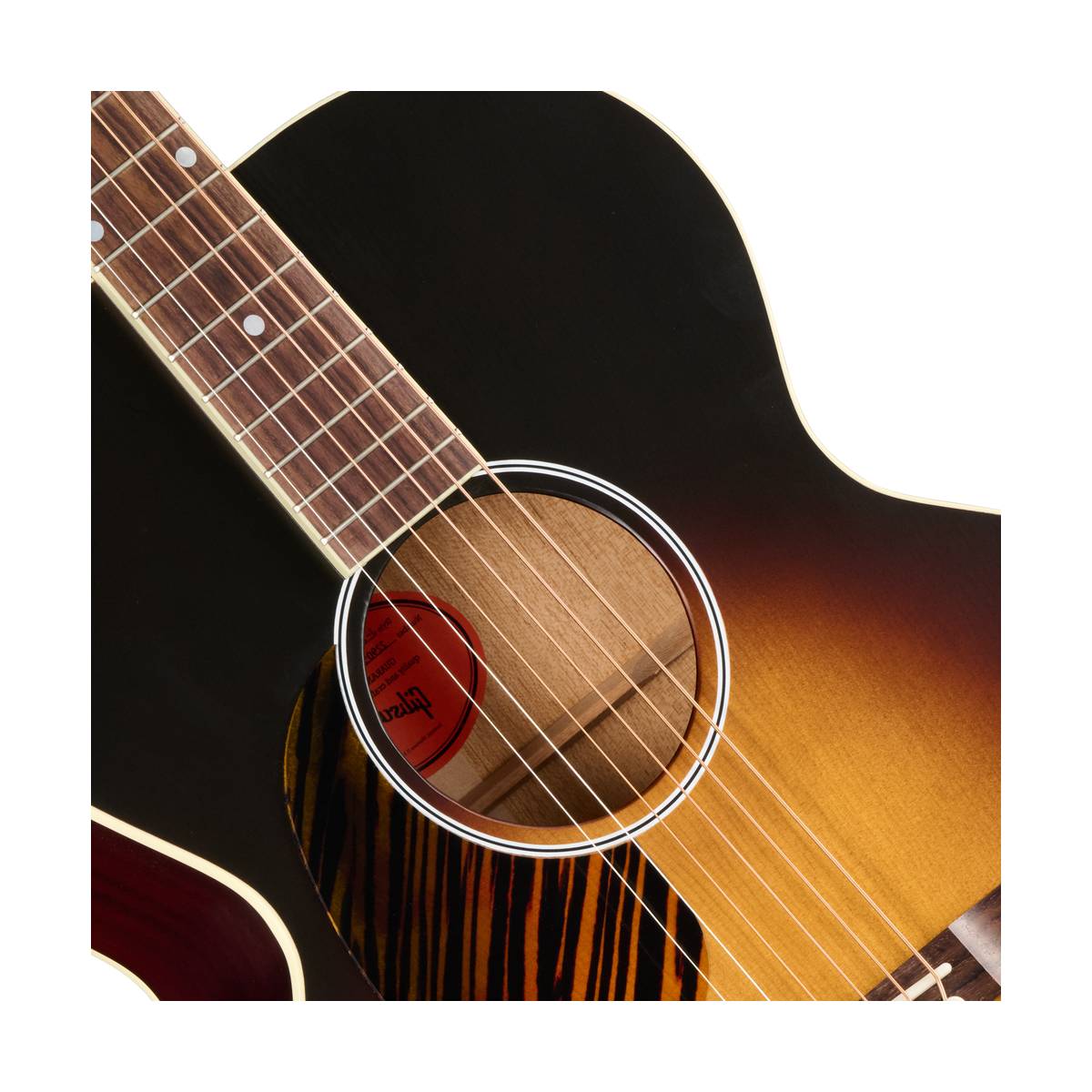 Gibson J-185 Century 12 Fret Acoustic Guitar Left Handed Vintage Sunburst - OCJB8512VSL