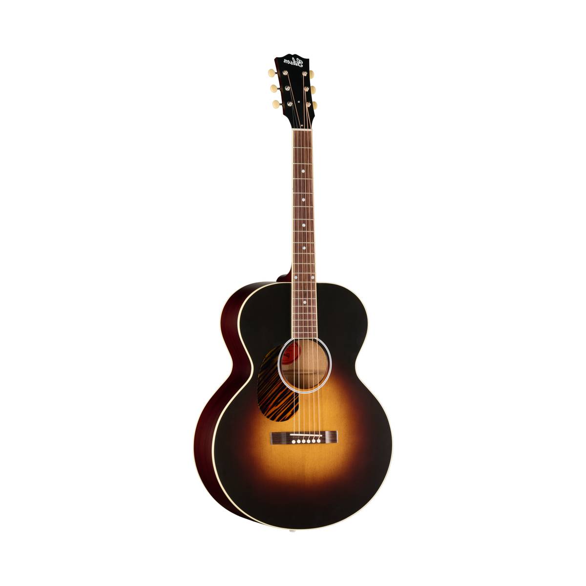 Gibson J-185 Century 12 Fret Acoustic Guitar Left Handed Vintage Sunburst - OCJB8512VSL