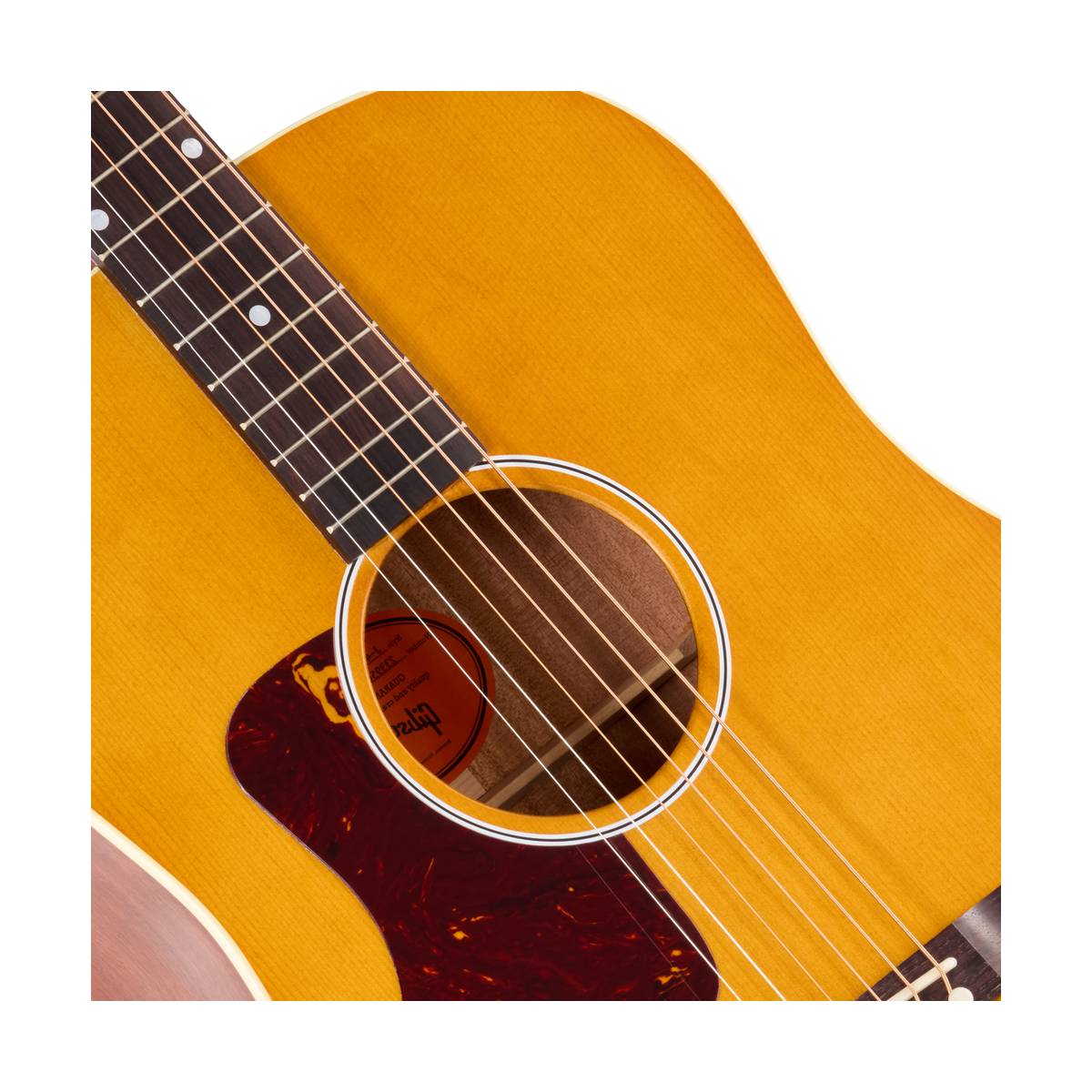 Gibson J-45 Century 12 Fret Acoustic Guitar Left Handed Vintage Amber - OCRS4C12ANL