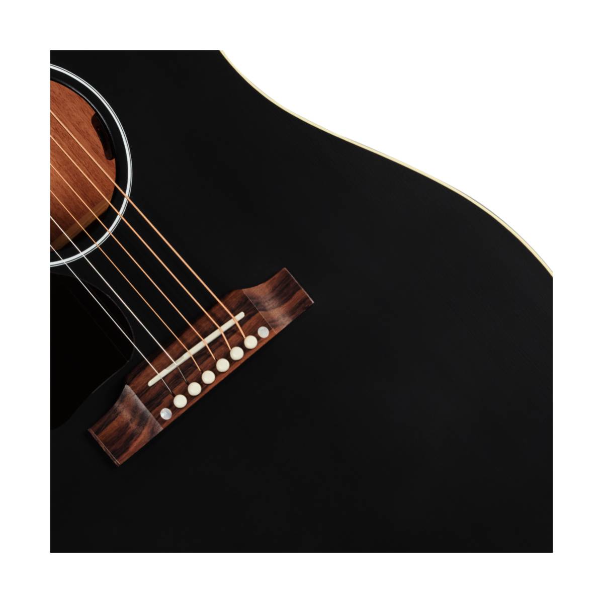 Gibson J-45 Special Acoustic Guitar Left Handed Satin Ebony - MCRS45SPCEBL