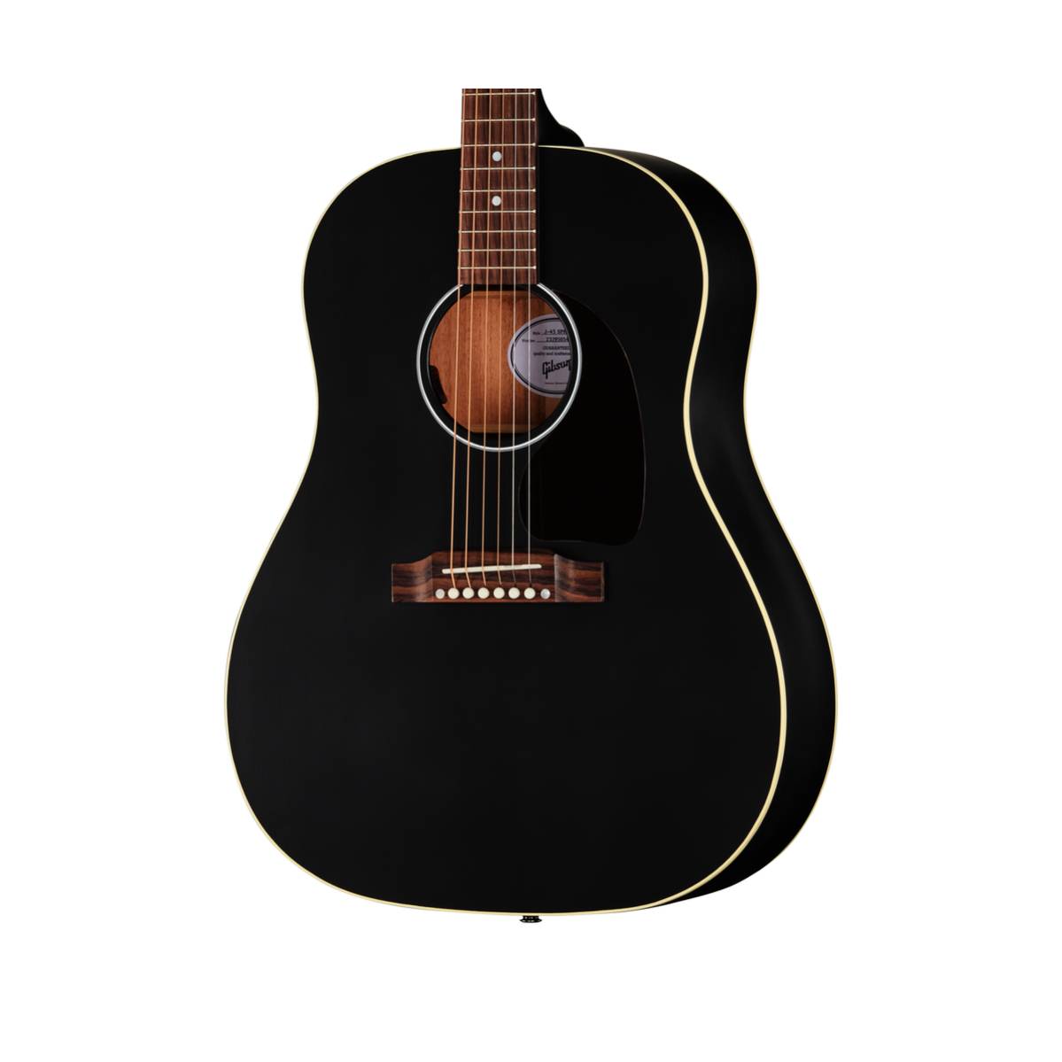 Gibson J-45 Special Acoustic Guitar Satin Ebony - MCRS45SPCEB