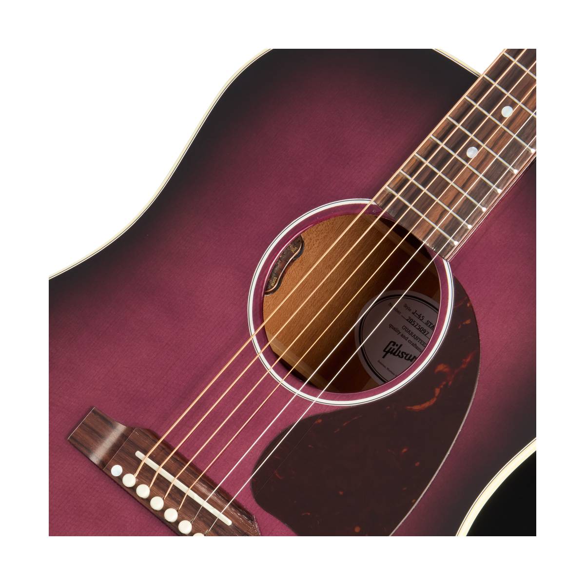 Gibson J-45 Standard Acoustic Guitar Purple Burst - MCRS45PB