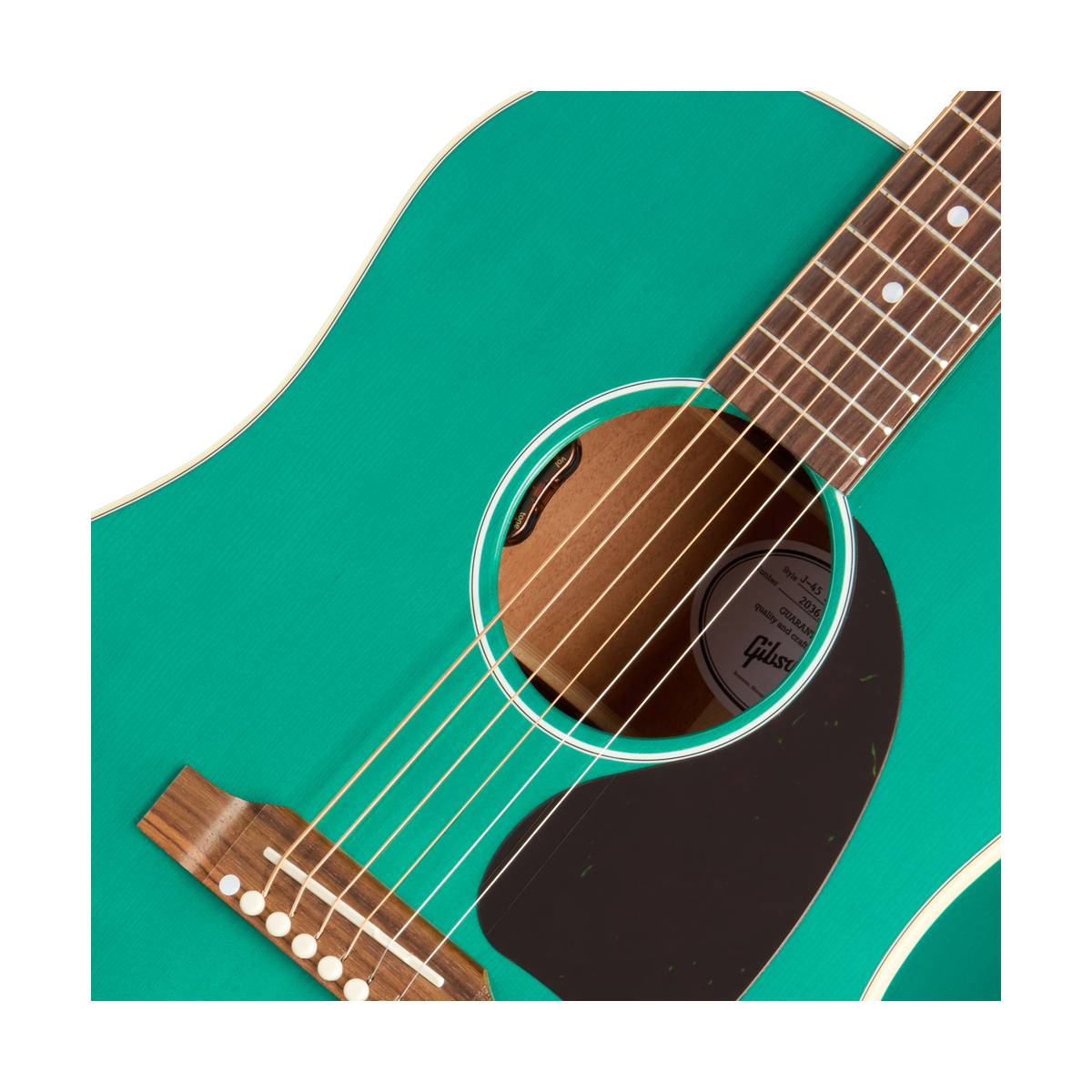 Gibson J-45 Standard Acoustic Guitar Translucent Teal - MCRS45SG