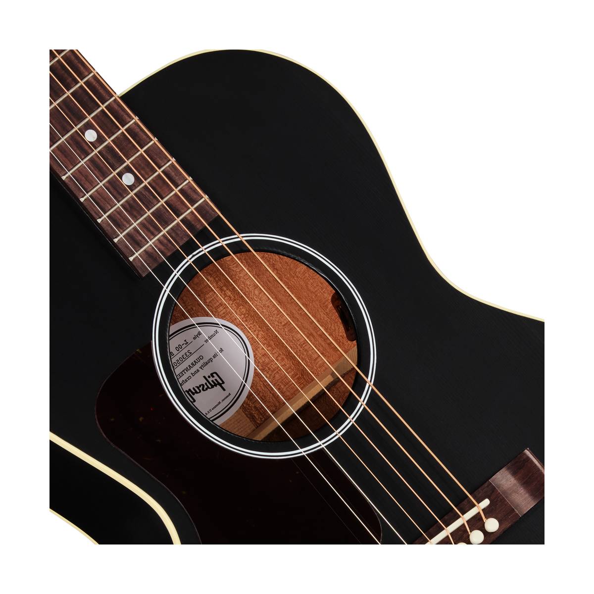 Gibson L-00 Special Acoustic Guitar Left Handed Satin Ebony - MCSBL0SPCEBL