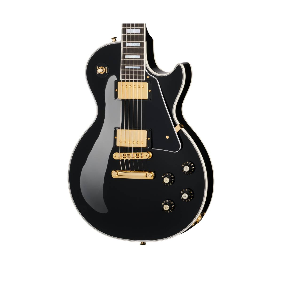 Gibson Les Paul Custom 70s Electric Guitar Ebony - LPCU700EBGH1