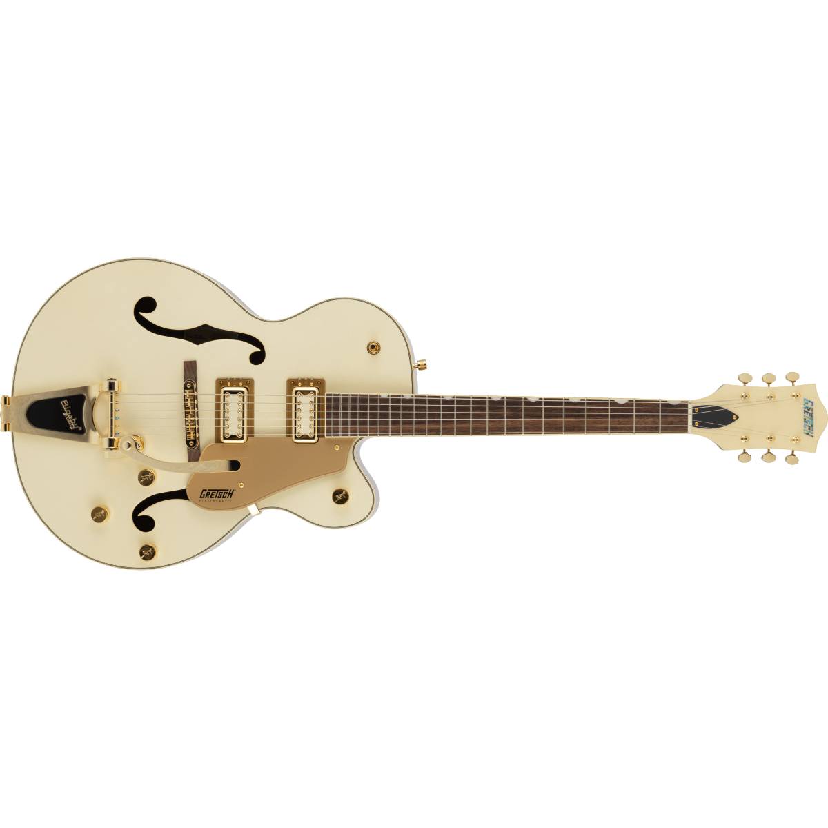 Gretch FSR G5420TG Electromatic Pristine LTD Hollow Body Single-Cut Electric Guitar White Gold w/ Bigsby - 2506137574