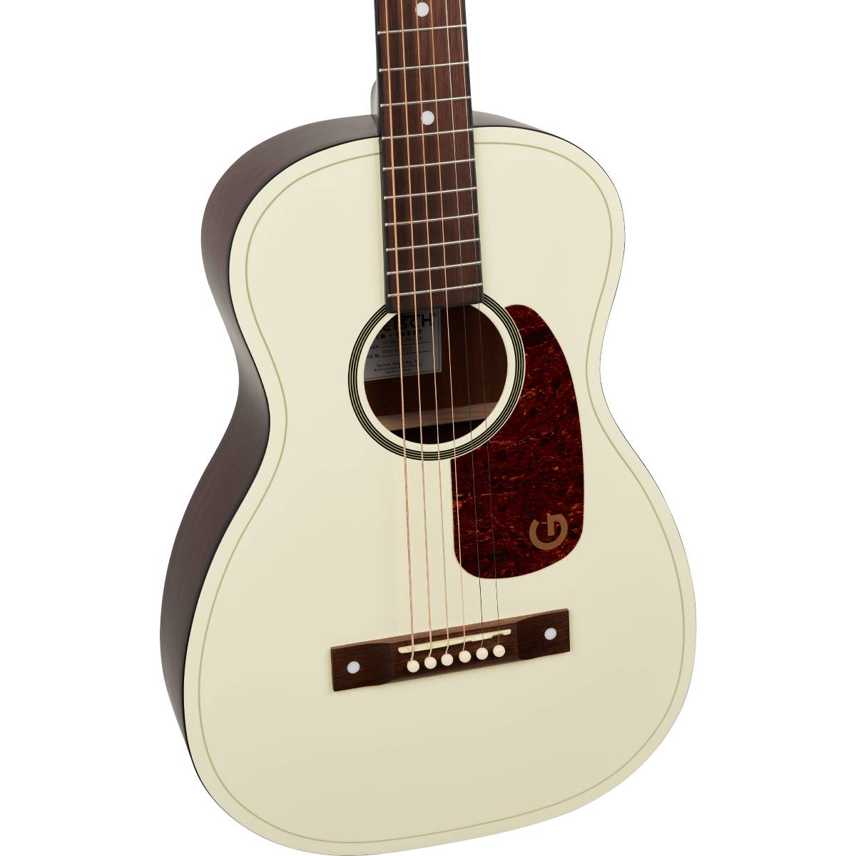 Gretsch Limited Edition Jim Dandy Parlor Acoustic Guitar Tortoise Pickguard Vintage White - 2711032505