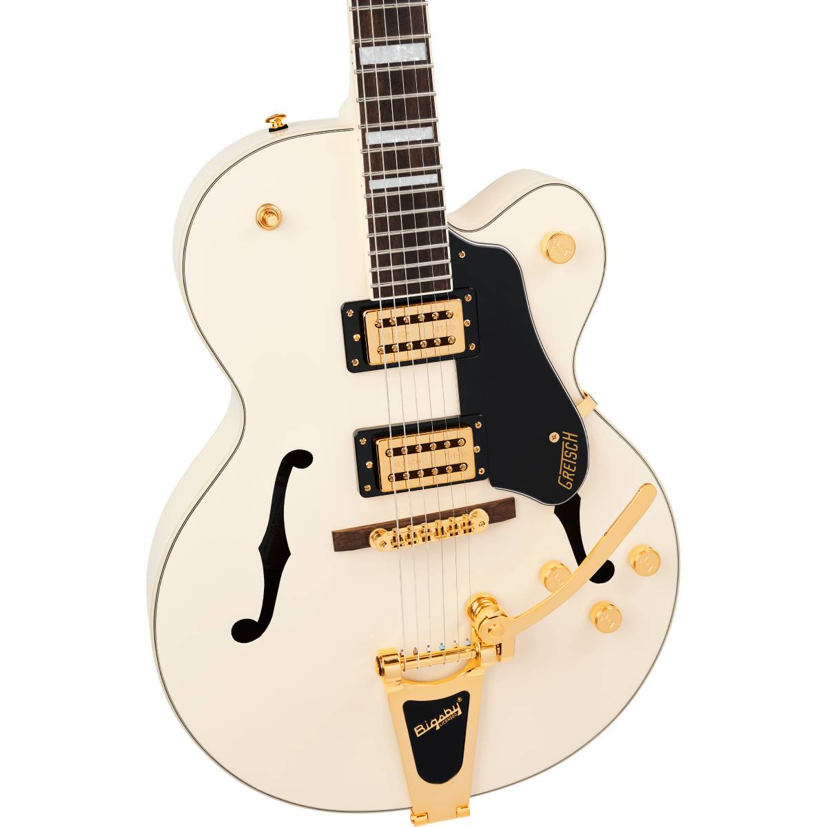 Gretsch Limited Edition G2420TG Streamliner Hollow Body Electric Guitar Vintage White w/ Bigsby & Broad'Tron BT-3S Pickups - 2807271505