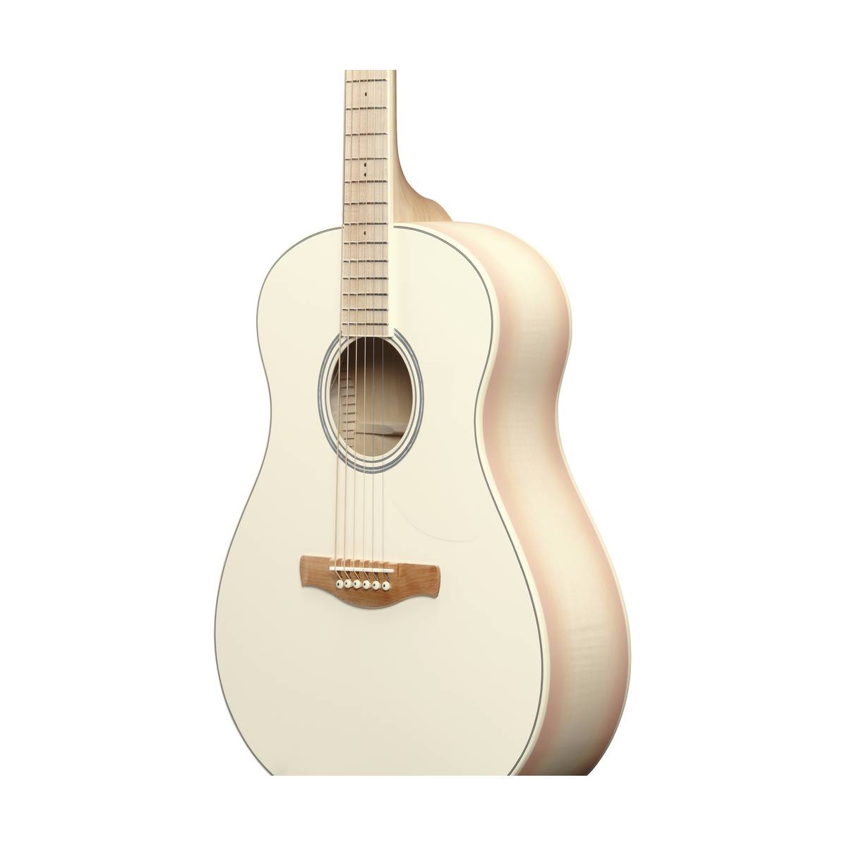 Ibanez AAM370M2E Acoustic Guitar Transparent Antique White Peach Fuzz w/ Pickup