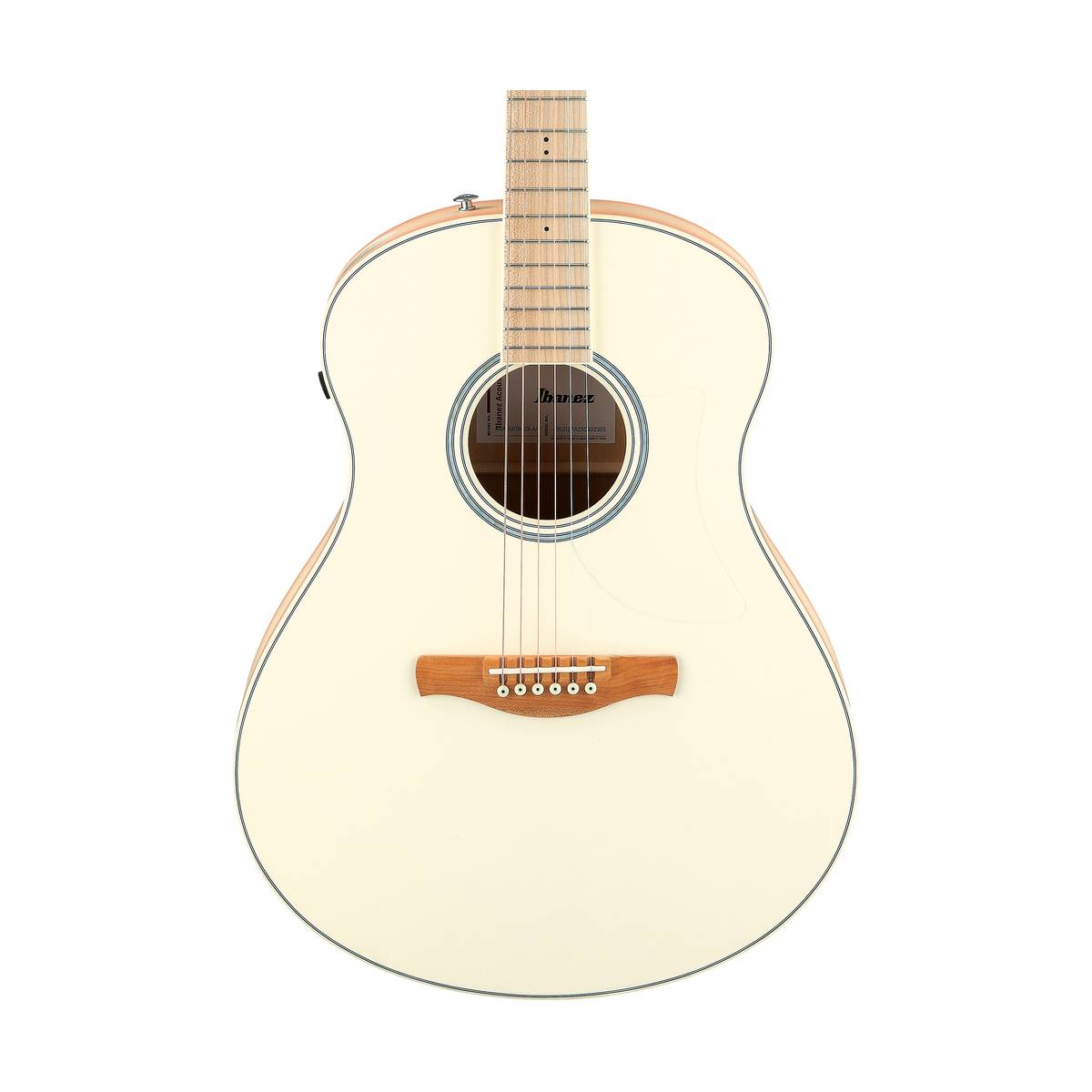 Ibanez AAM370M2E Acoustic Guitar Transparent Antique White Peach Fuzz w/ Pickup