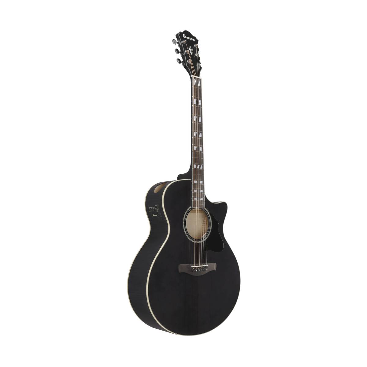 Ibanez AE170 Acoustic Guitar Transparent Black High Gloss w/ Pickup