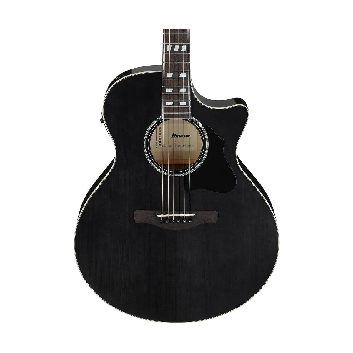 Ibanez AE170 Acoustic Guitar Transparent Black High Gloss w/ Pickup