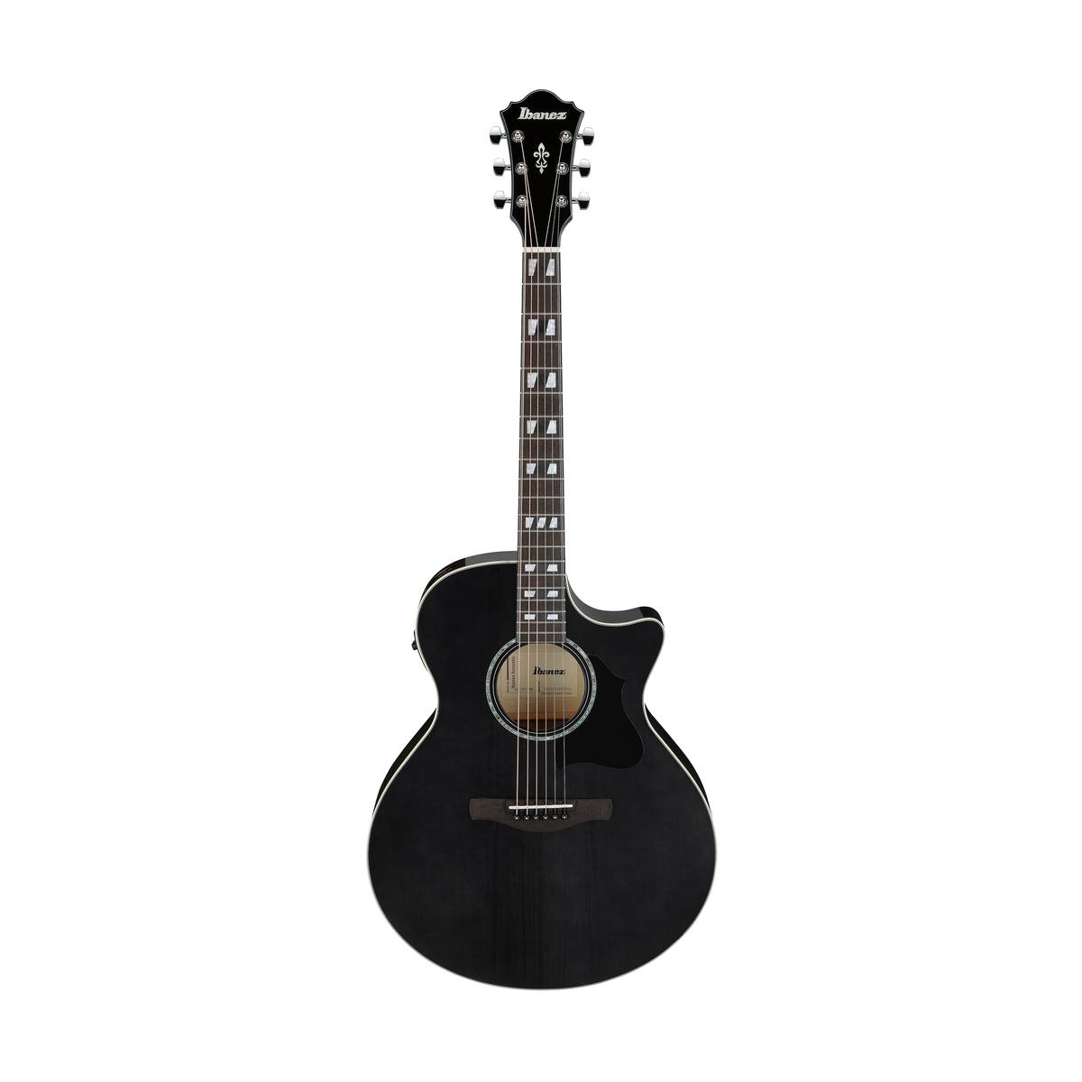 Ibanez AE170 Acoustic Guitar Transparent Black High Gloss w/ Pickup