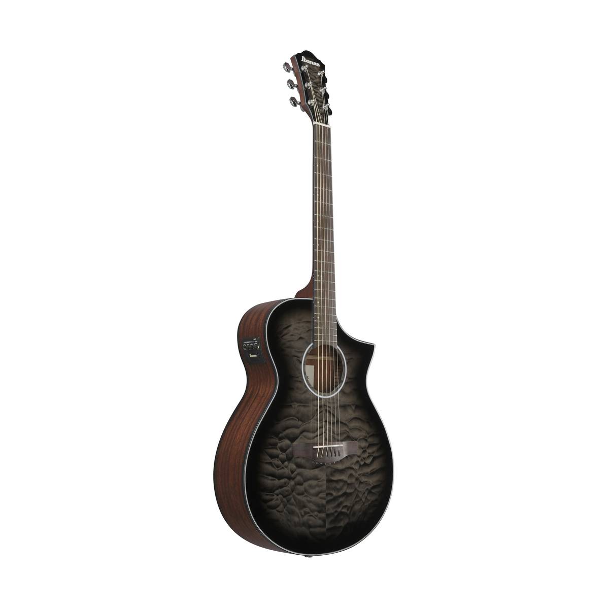 Ibanez AEWC16QA Acoustic Guitar Transparent Black Sunburst High Gloss w/ Pickup