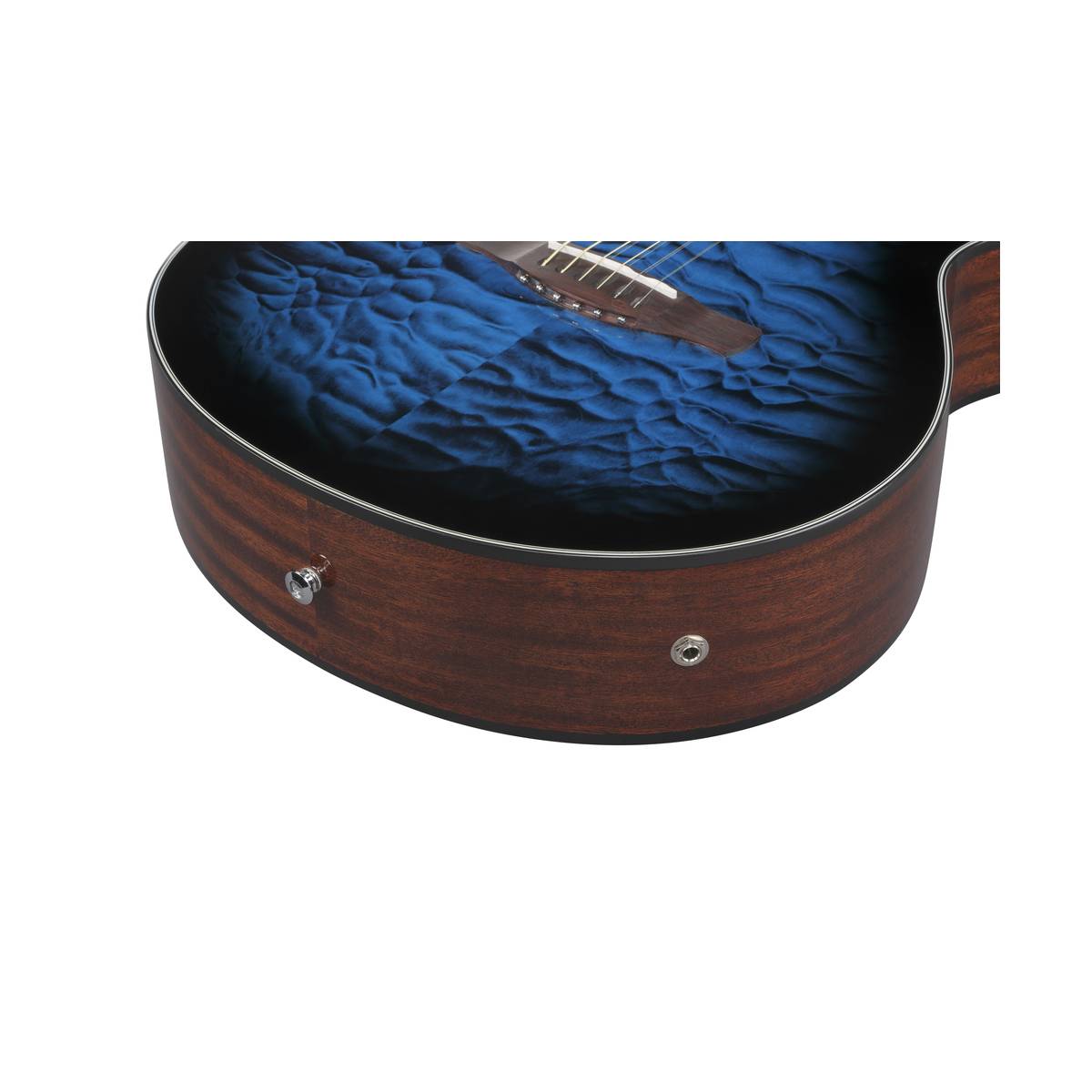Ibanez AEWC16QA Acoustic Guitar Transparent Blue Sunburst High Gloss w/ Pickup