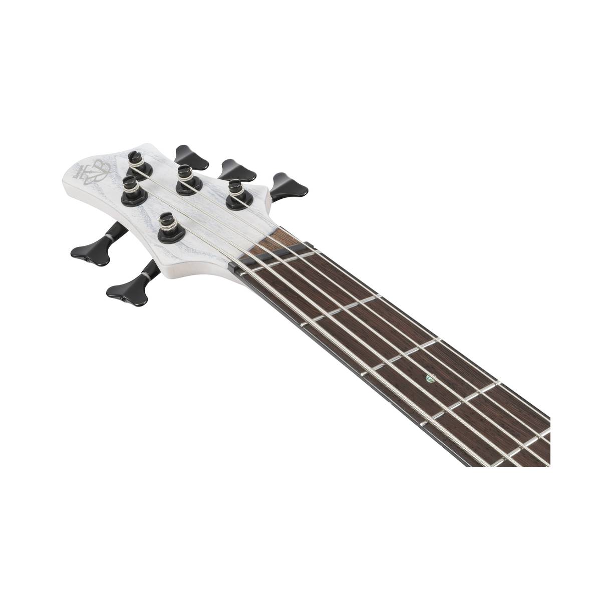 Ibanez BTB865MS Bass Guitar 5-String Transparent White Flat