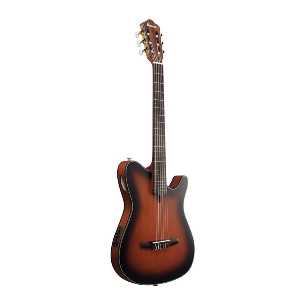 Ibanez FRH10N BSF Nylon String Guitar Brown Sunburst Flat w/ Pickup
