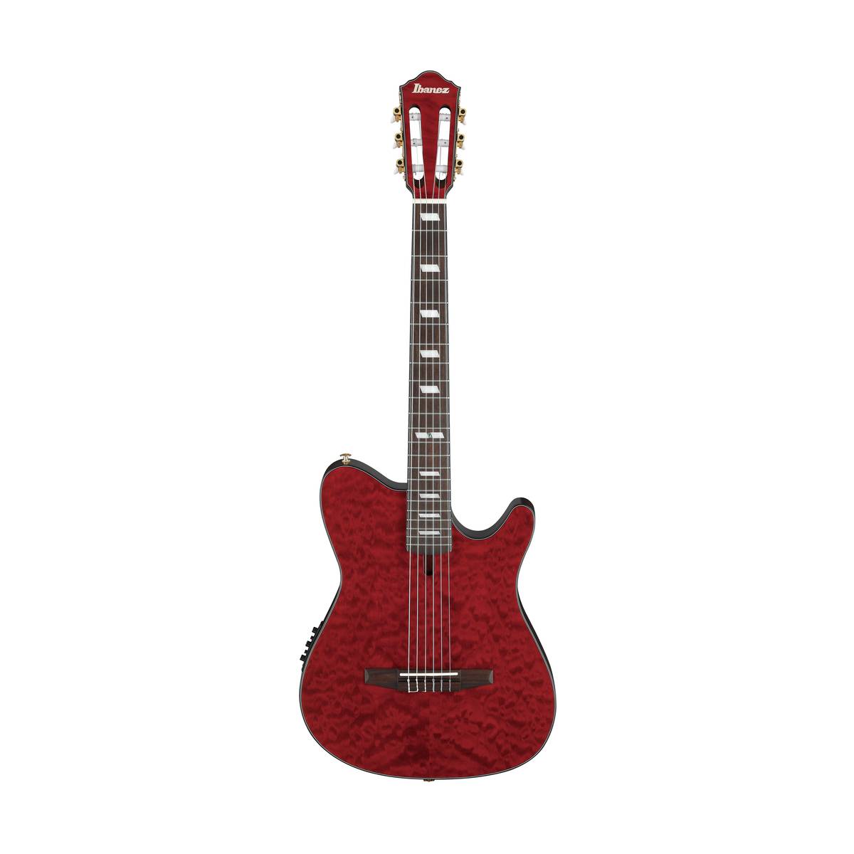 Ibanez FRH20QMN Nylon String Guitar Wine Red Low Gloss w/ Pickup