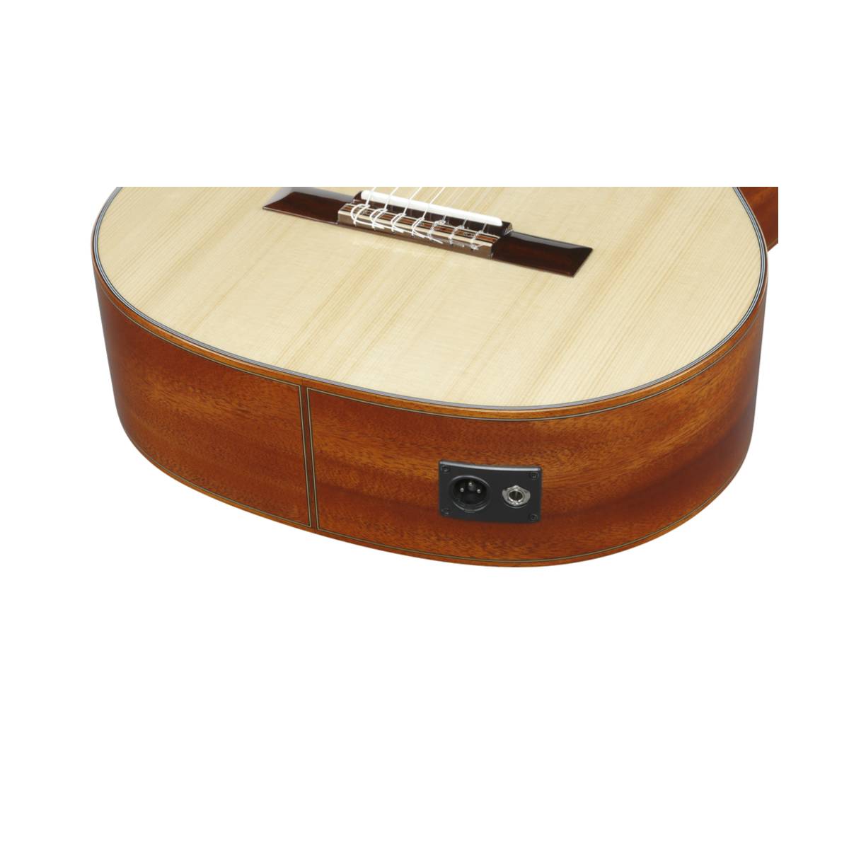 Ibanez GA3007CE Classical Nylon Acoustic Guitar 7-String Natural High Gloss w/ Pickup & Cutaway