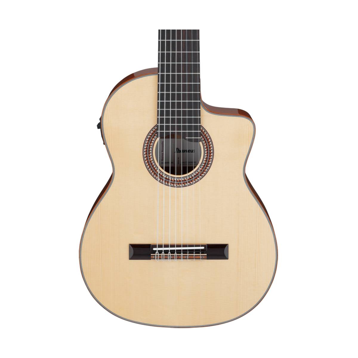 Ibanez GA3008CE Classical Nylon Acoustic Guitar 8-String Natural High Gloss w/ Pickup & Cutaway