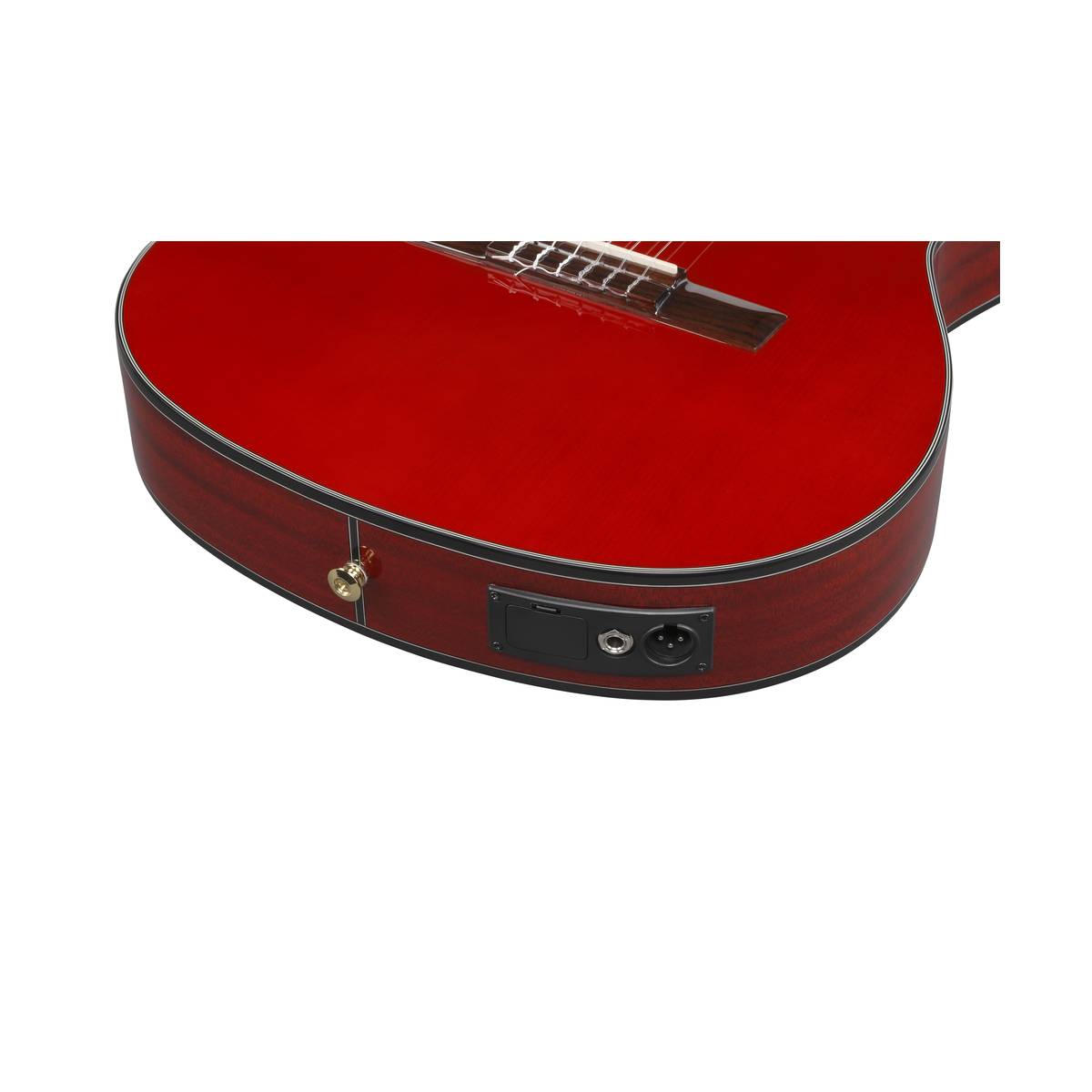 Ibanez GA35TCE Thinline Classical Guitar Nylon Strings Sapphire Red High Gloss