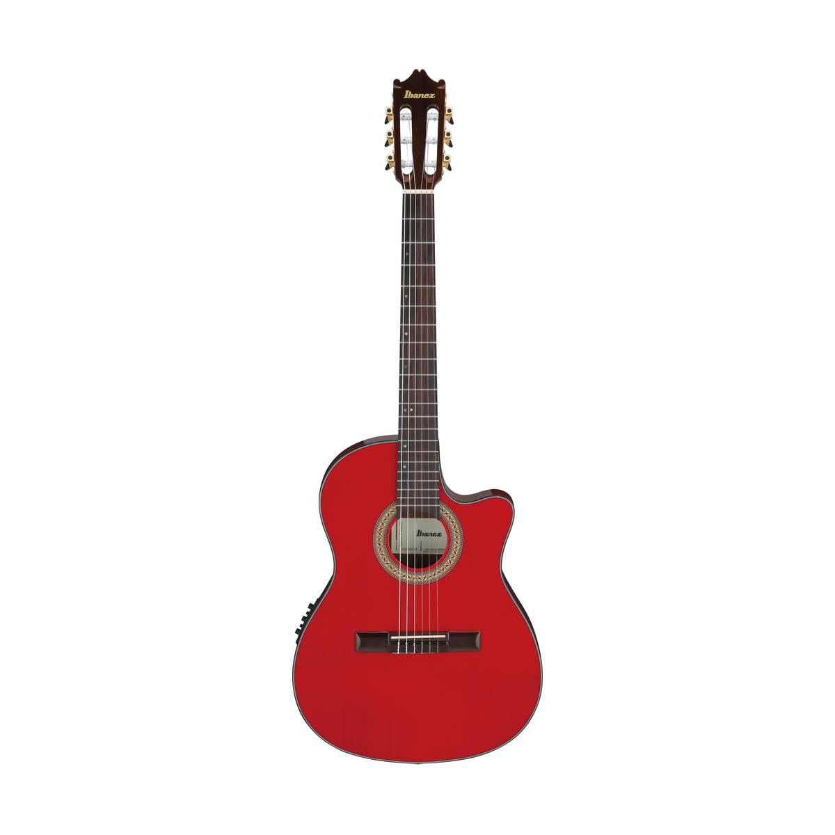 Ibanez GA35TCE Thinline Classical Guitar Nylon Strings Sapphire Red High Gloss