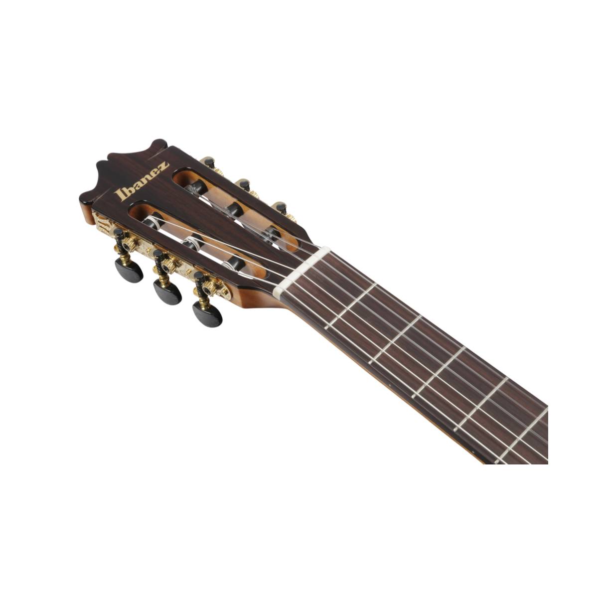 Ibanez GA360TCE Classical Nylon Acoustic Guitar Transparent Black High Gloss w/ Pickup & Cutaway