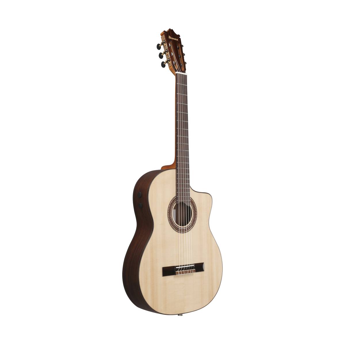Ibanez GA380CE Classical Nylon Acoustic Guitar Natural High Gloss w/ Pickup & Cutaway