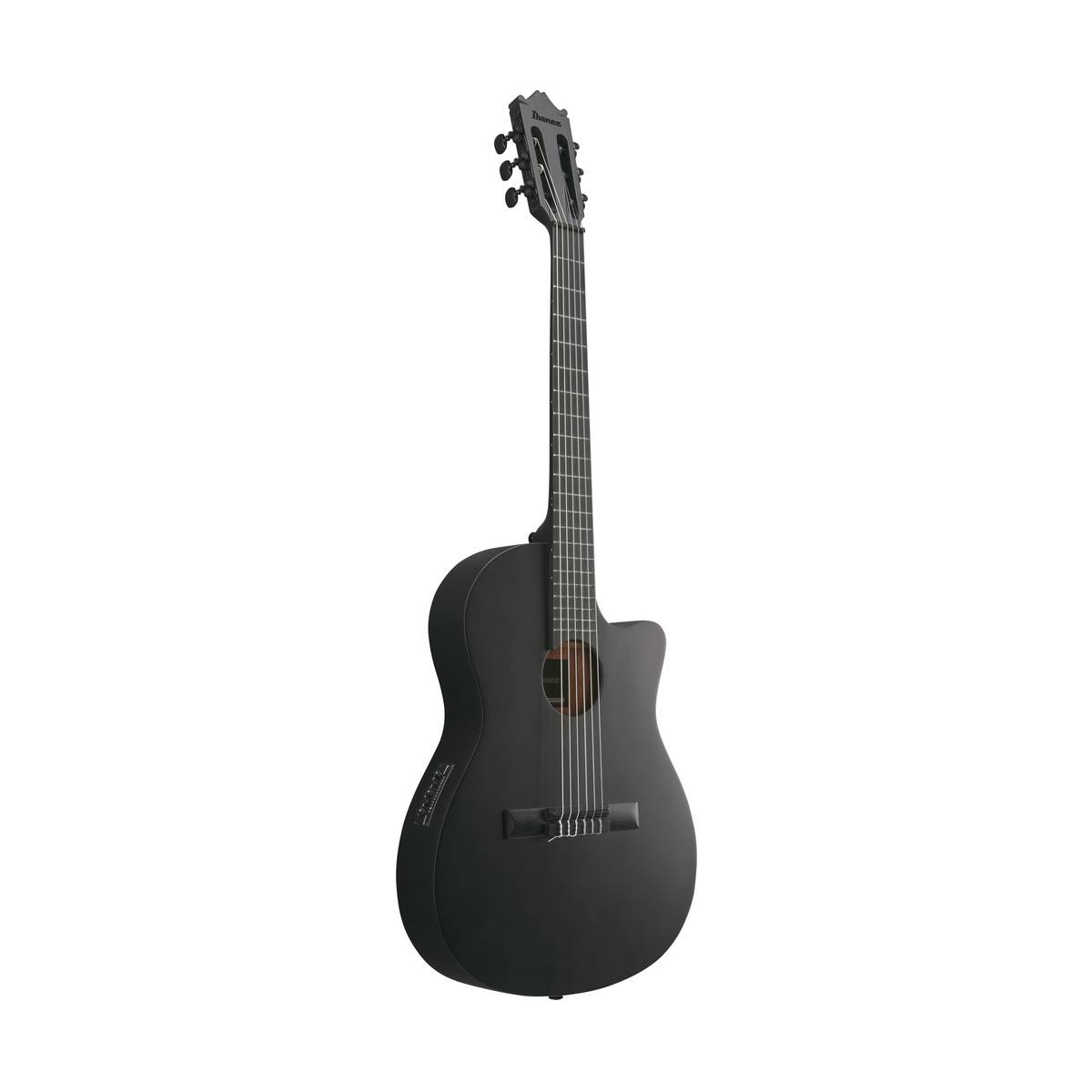 Ibanez GA621 Thinline Classical Guitar Nylon Strings Black Out