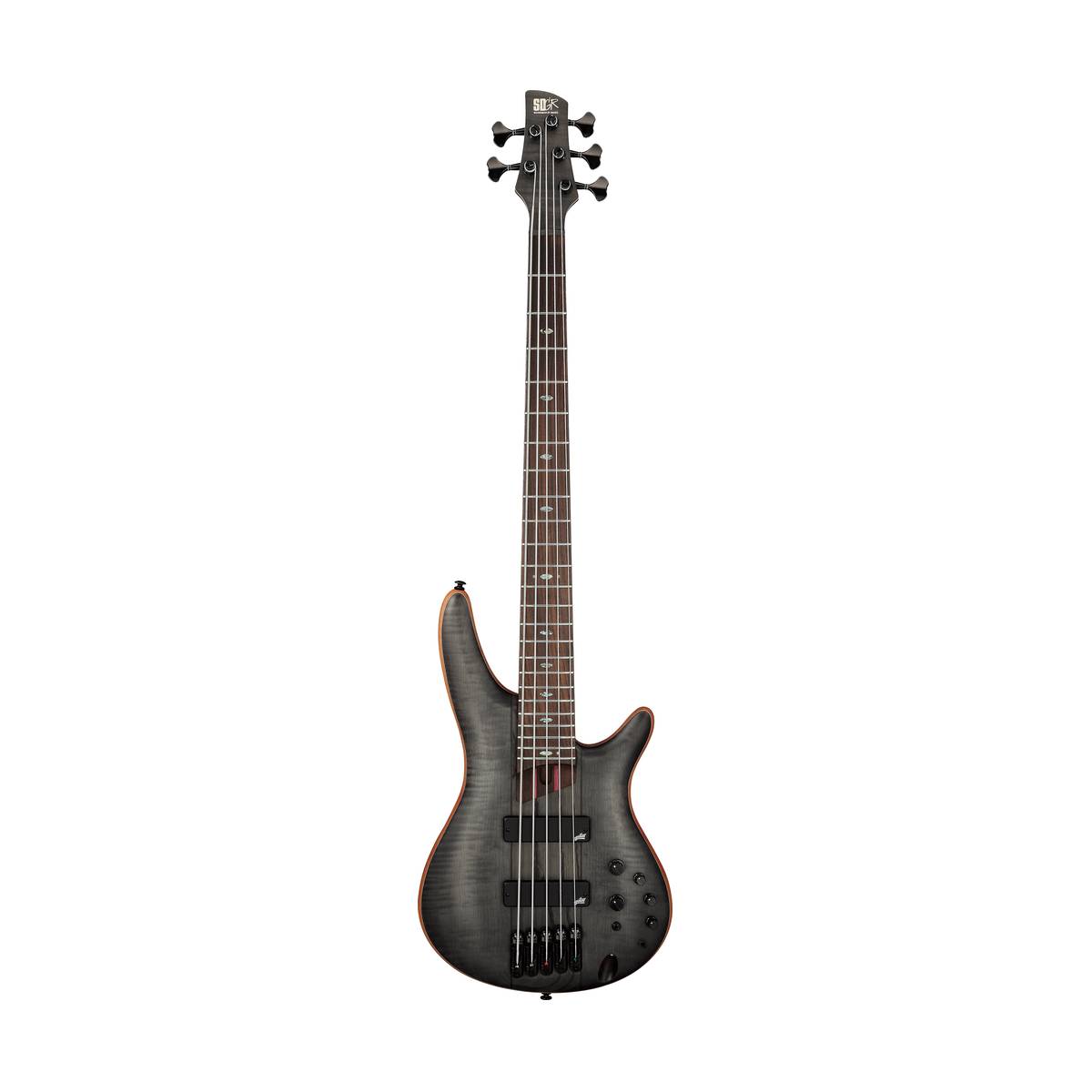 Ibanez SR1455DW Bass Guitar 5-String Transparent Gray Flat