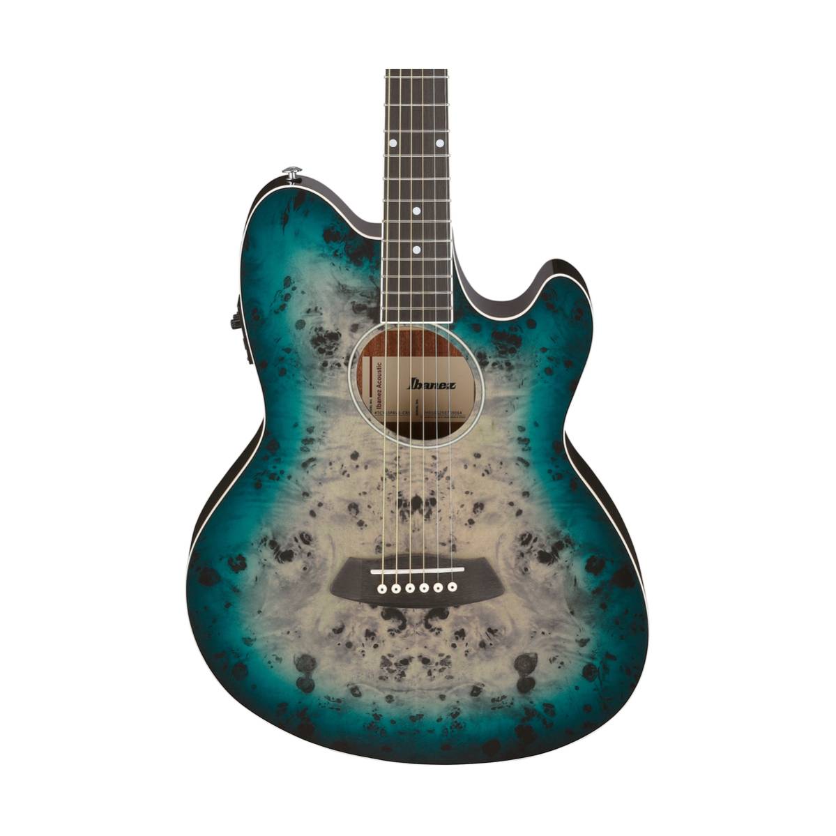 Ibanez TCY10PA Acoustic Guitar Cosmic Blue Starburst High Gloss w/ Pickup