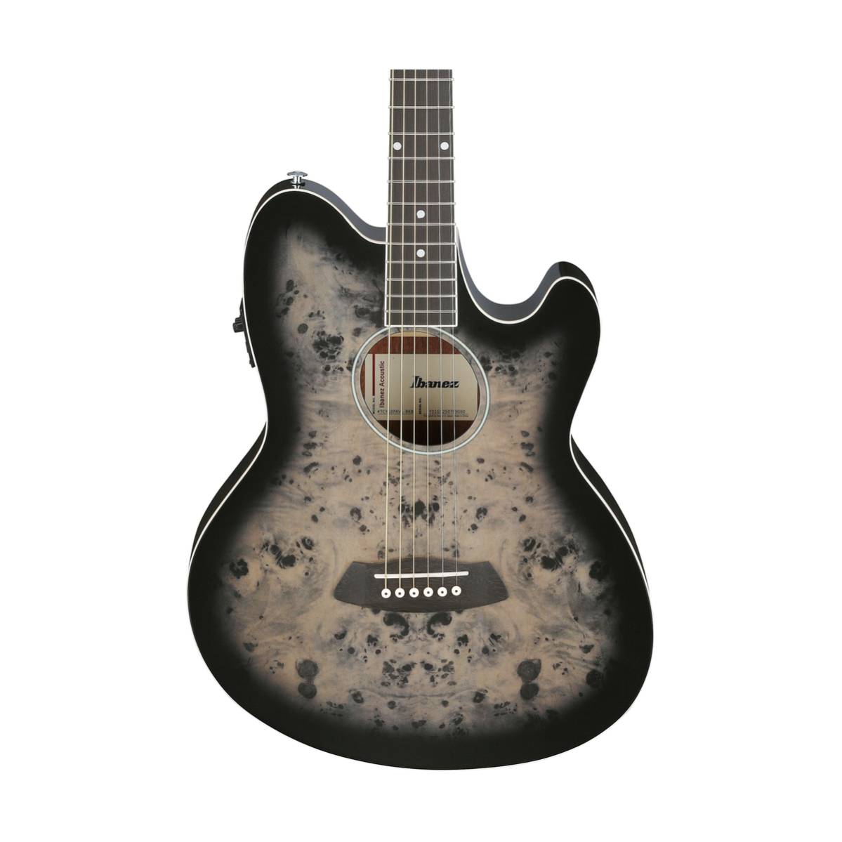 Ibanez TCY10PA Acoustic Guitar Transparent Brown Black Burst High Gloss w/ Pickup