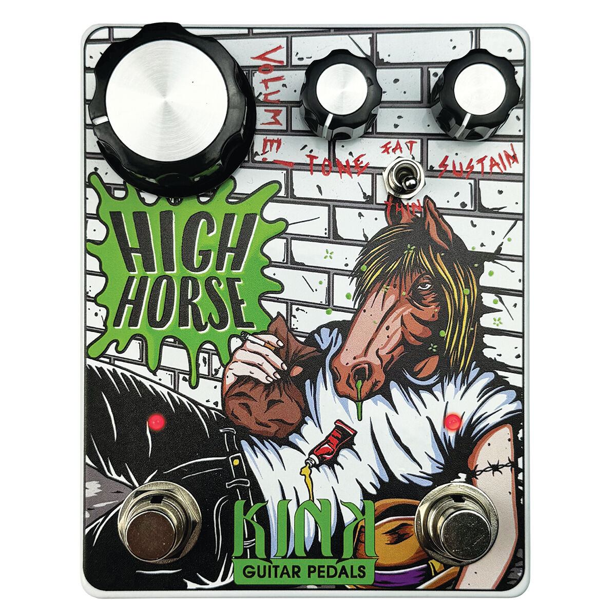 Kink High Horse Fuzz Effects Pedal - Based on the Foxx Tone Machine
