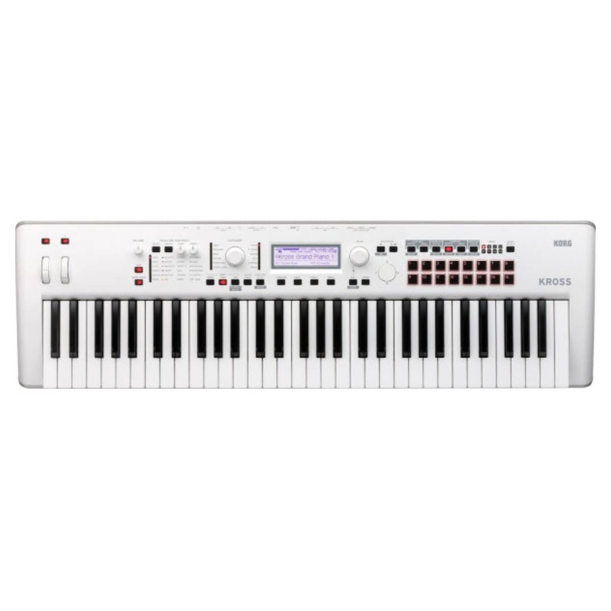 Korg Kross 2 61 Note Work Station Synthesizer - White Limited Edition