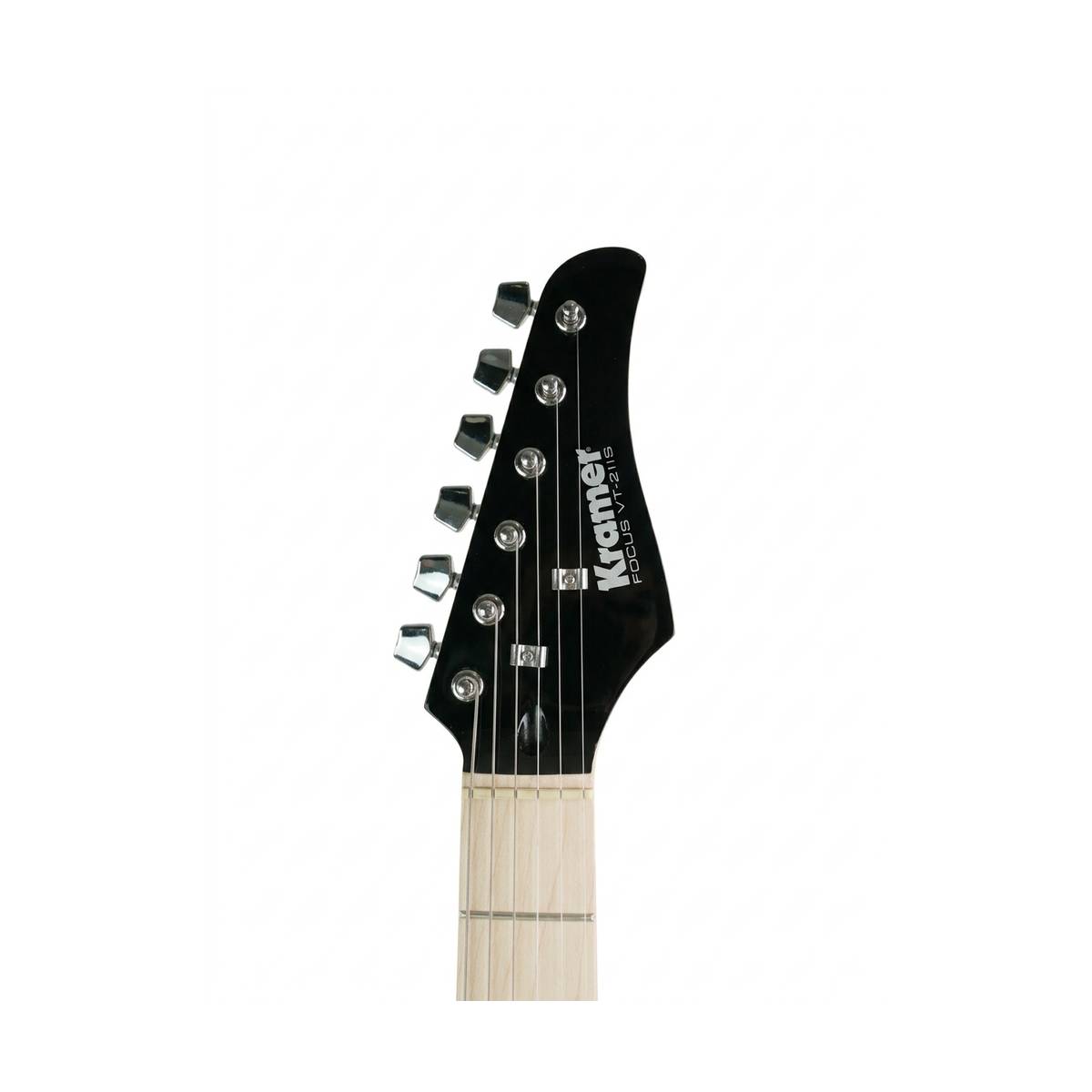 Kramer Focus VT-211S Electric Guitar Black w/ Black Guard - KF211EBCT3-BPG