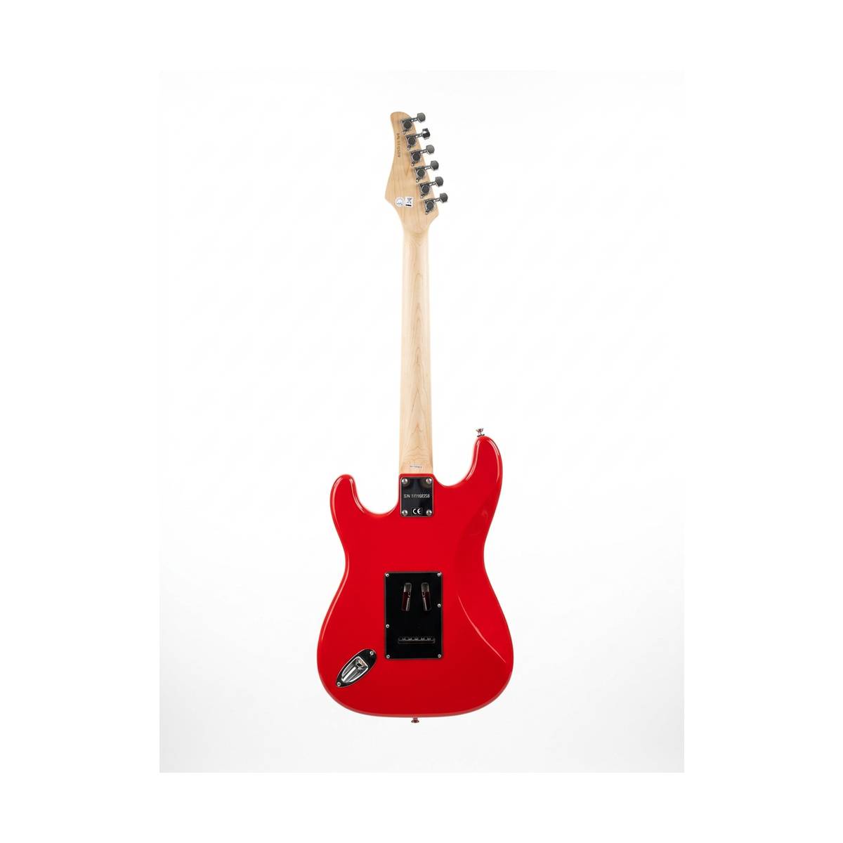 Kramer Focus VT-211S Electric Guitar Red w/ Black Guard - KF211RECT3-BPG