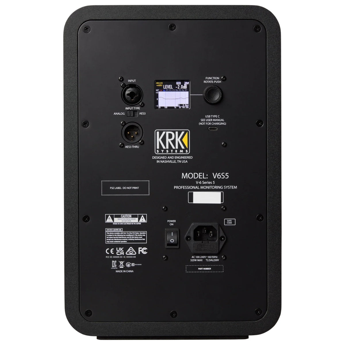 2x KRK V6 S5 Powered Studio Monitor 6inch 2-Way - V-Series 5 (Pair)