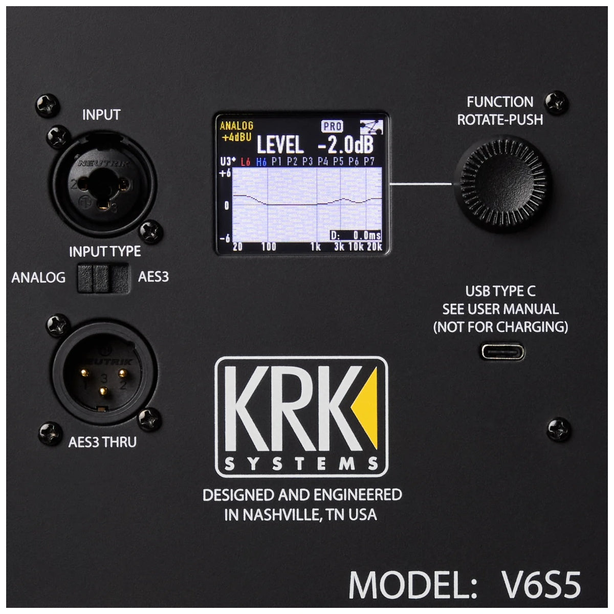 2x KRK V6 S5 Powered Studio Monitor 6inch 2-Way - V-Series 5 (Pair)