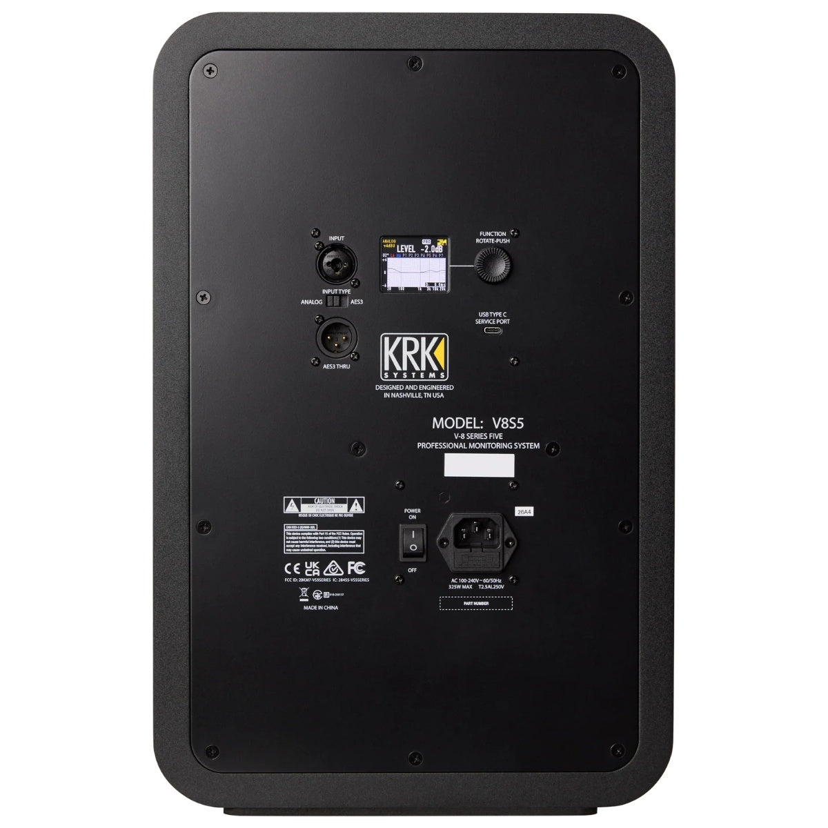KRK V8 S5 Powered Studio Monitor 8inch 2-Way - V-Series 5
