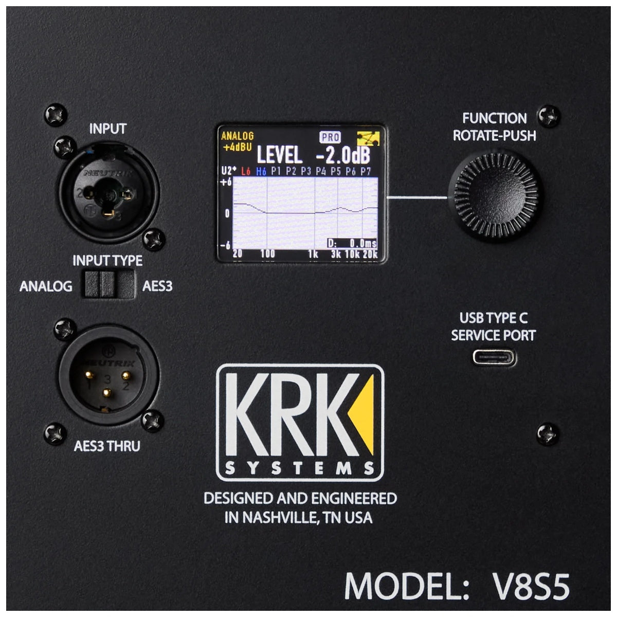 KRK V8 S5 Powered Studio Monitor 8inch 2-Way - V-Series 5